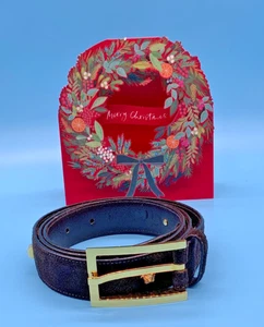 VERSACE BRAUNER WILDLEDERGÜRTEL MIT GOLDENER SCHNALLE & MEDUSA NIETEN 90/36 IDEAL WEIHNACHTEN 🎁 - Bild 1 von 11