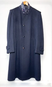 Vintage Burbery's Loden Coat Alpaca Wool Blue, Size EU 50, US 40 - Picture 1 of 10