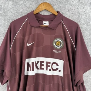 Nike F.C. Maglia Calcio Uomo 2XL Maroon Dri Fit Vestibilità Larga Calcio Nike 1994 - Foto 1 di 14
