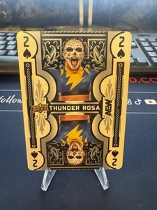 THUNDER ROSA 2 SPADES 2025 Upper Deck AEW DOUBLE or NOTHING PLAYING CARD - Picture 1 of 2