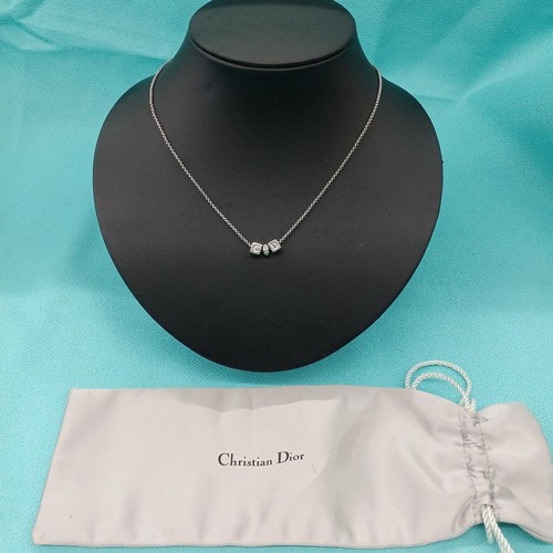 Y0719 Christian Dior Collana Scatola Motivo Usatolli