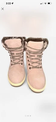 Botas Lugz Empire Hi resistentes al agua de piel sintética talla 8 color rosa suave Foto 1 de 3