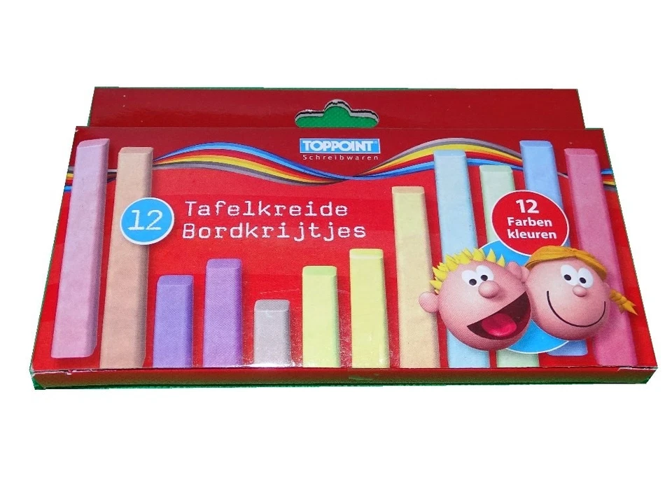 Tafelkreide bunt 12er-Packung #25008 - Bild 1 von 1