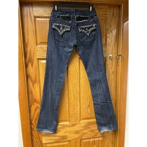 Miss Me Moscow Wash Studded Jeans size 28 rare unique - Picture 1 of 7