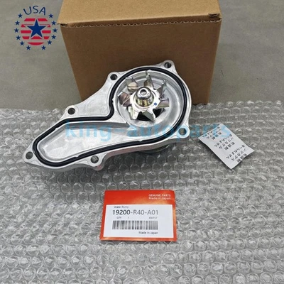 New Engine Water Pump & Gasket For 2008-2012 Honda Accord 19200-R40-A01 - Image 1 of 4