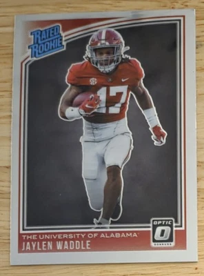2021 Panini Chronicles Optic Draft Picks Rated Rookie #207 Jaylen Waddle Alabama - Image 1 of 2