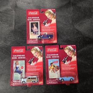 Johnny Lightning Coca Cola Calendar Girls Series 8 Car lot of 3 - Picture 1 of 5