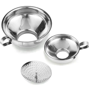 Delove Canning Funnel with Strainer for Wide and Regular Mason Jars - Wide-Mouth - Picture 1 of 6