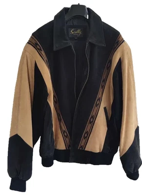 Vintage Scully Suede Leather Jacket South Western Aztec / S mens - Image 1 of 4