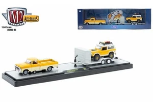 M2 Machines Auto Hauler 85 1969 Ford F-100 Ranger Truck 1971 Ford Bronco - Picture 1 of 1