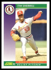 1992 Score Tim Sherrill Rookie St. Louis Cardinals #404 - Picture 1 of 2