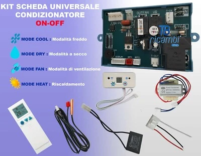 SCHEDA PER CONDIZIONATORE UNIVERSALE ON-OFF PG MOTOR A 6 FILI