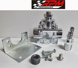 Fuel Pressure Regulator 4.5-9 PSI Cast Adjustable Fits Holley Carbureted Carb - Bild 1 von 4