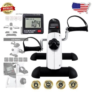 Mini Under Desk Pedal Exerciser with 6 Resistance Levels – Health on the Go - Picture 1 of 9