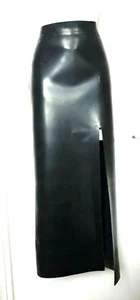 Latex HEAVY RUBBER LANGER ROCK + SPLIT UNISEX TV Fetisch Bondage XS S M L XL XXL - Bild 1 von 1