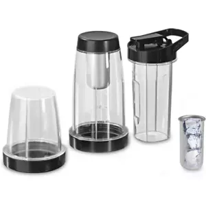 Becher-Set 7-teilig Nutrition Mixer Pro Aufbewahrungsbecher Smoothie Obst Gemüse - Bild 1 von 3