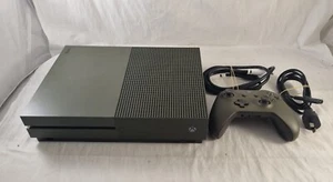 Xbox One S Battlefield 1 Limited Edition Military Green Console + Controller - Picture 1 of 24