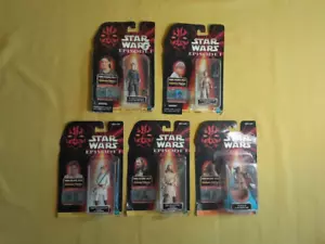 LOTE 5 FIGURAS STAR WARS YODA ANAKIN PADME' OBI-WAN KENOBI QUI-GON JINN SW5-3 - Imagen 1 de 15