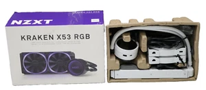 NZXT Kraken X53 (RL-KRX53-RW) 240mm 12V 4-pin Gehäuselüfter,Farbe:weiß,gebraucht - Bild 1 von 1