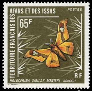 AFARS et ISSAS 395 - Sphinx Moth "Holocerina smilax menieri" (pb53058) - Picture 1 of 1