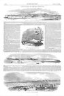 Sketches in Rhode Island - Newport - Newport Harbor  -  1853 Historical Print