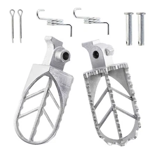 Stainless Steel Foot Pegs Fit Yamaha XT250 350 600 YZ125 YZ250 YZ490 YZ80 XR50R - Bild 1 von 12