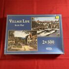 Gibsons 'Village Life' Kevin Platt 2 x 500 Piece Jigsaw Puzzles - New and Sealed