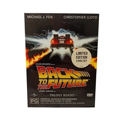 Back To The Future Trilogy 1 2 3 (DVD) Adventure Time Travel Delorian R2, 4 VGC - Image 1 of 4