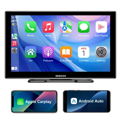 9" Tragbares kabelloses Apple Carplay Android Auto IPS Touch Screen Autoradio FM - Bild 1 von 4