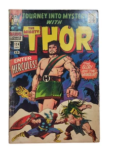 Journey into Mystery 124 Thor Jack Kirby Art 1966 Vintage Marvel Comic Low Grade - Picture 1 of 24
