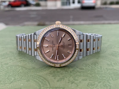 Breitling Chronomat 36 18K Rose Gold Steel Diamond Automatic Watch U10380 (B+P) - Image 1 of 4