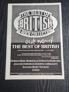 BEST OF BRITISH COLLECTION 1987 ROCK MUSIC ALBUM ADVERT 8.5X11" POSTER - Picture 1 of 3