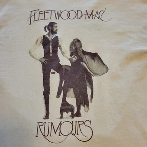 Fleetwood Mac Band Concert Tour Tee Shirt Mens LG White Rumours Album Cover Art - Picture 1 of 9