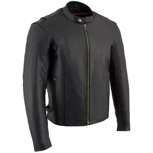 Milwaukee Leather Men's 3X Classic Scooter Jacket Black - Picture 1 of 8