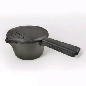 Pampered Chef 2776 Piccolo Micro Fornello Microonde Vaporiera 4 Tazze 1 Qt Nero USA - Foto 1 di 10