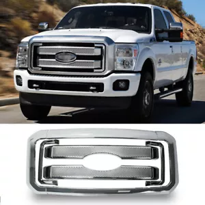 For 2011-2016 Ford F250 F350 Super Duty Grille Overlay Front Mesh Grill Covers - Picture 1 of 6