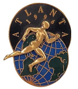1996 Atlanta Olympiade Weltolympiade Athlet Globus Mütze Anstecknadel - Bild 1 von 1