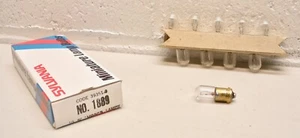 1889 Sylvania Incandescent Miniature Light Lamp Bulb Vintage NOS - PACK OF 10 - Picture 1 of 3
