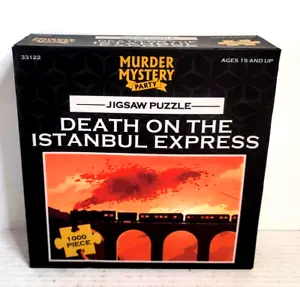 Death on the Istanbul Express 1000 pc Murdery Mystery Puzzle 2022 New 23 X 29" - Picture 1 of 9