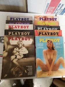 Vintage Playboy Magazine Lot of 10 Issues w Centerfolds Newsstand 1973 - 1974 - Picture 1 of 5