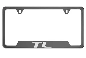 Black Chrome License Plate Frame For Acura TL - Picture 1 of 1