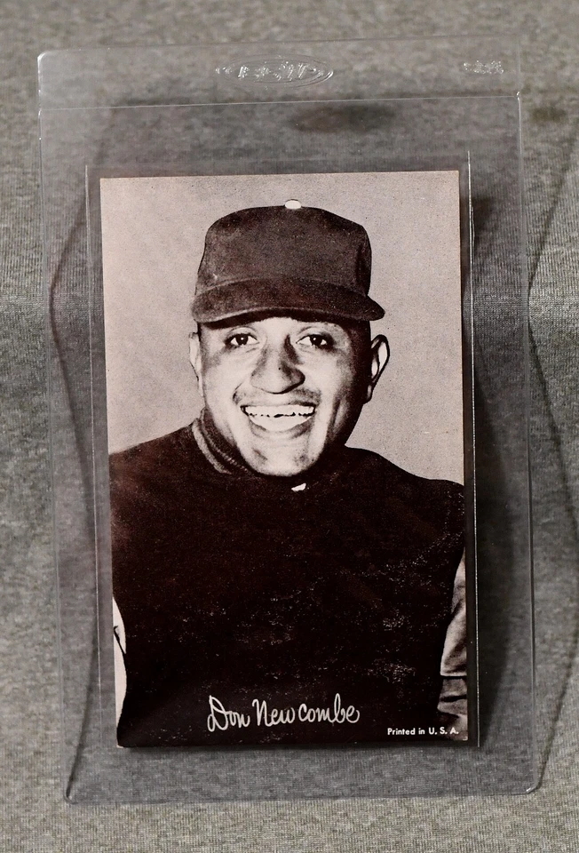 1947-66 Exposiciones Don Newcombe - 1960 uniforme liso y gorra (#166C) Foto 1 de 1