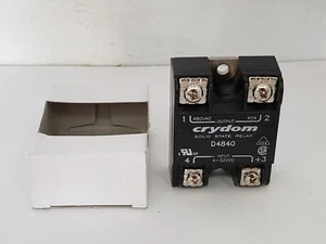 RELÉ DE ESTADO SÓLIDO CRYDOM D4840 32VDC SPST-NO 40A 480VAC NUEVO EN CAJA - Imagen 1 de 9