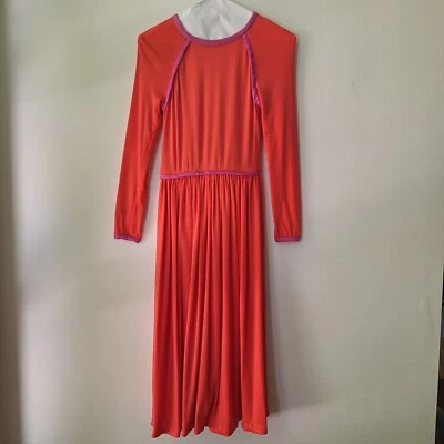 Maxi Vestido Anne Fogarty Retro Naranja Años 60/70 Raro De Colección - Sueño de Coleccionista Foto 1 de 4