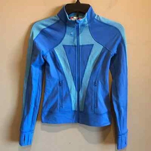Ivivva Luluemon Girl's Blue Athletic Jacket 10 - Picture 1 of 7