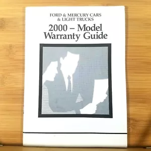 2000 FORD Mercury Cars and Light Trucks Model Warranty Guide - Foto 1 di 7