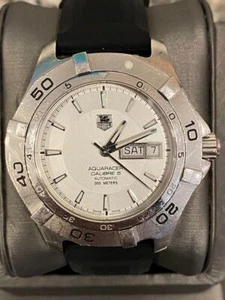 Tag Heuer Waf2011 41mm Aquaracer Calibre 5 Day Date Automatic Swiss - VWG 247981 - Picture 1 of 10