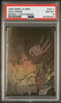 Wolverine #XH-1 PSA 8 Series 1 Hologram 1992 Impel Marvel Universe X-Men - Image 1 of 3