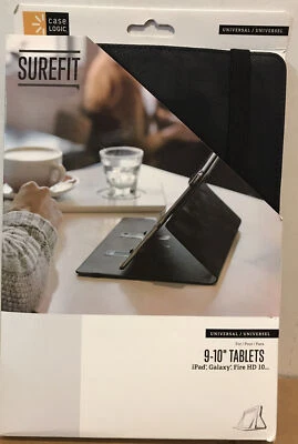 🌍 Surefit,Universal,9-10 Tablets,IPad,Galaxy,Fire HD 10,Black,Open box ‼️ - Image 1 of 4