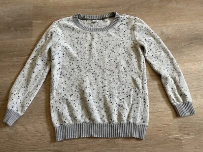 Suéter gris con bisagra para mujer talla mediana Foto 1 de 4